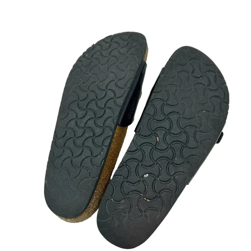 Birkenstock Ibiza Birko-Flor Slide Sandals Black‎ Patent Size 39 US 8 - 8.5 - Image 8