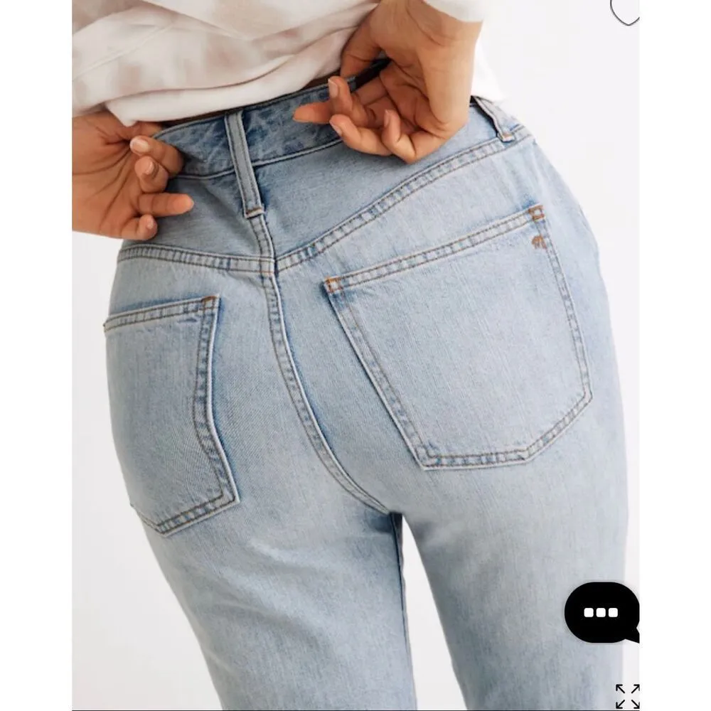 Madewell the curvy perfect vintage high rise straight jeans 25 petite - Image 2