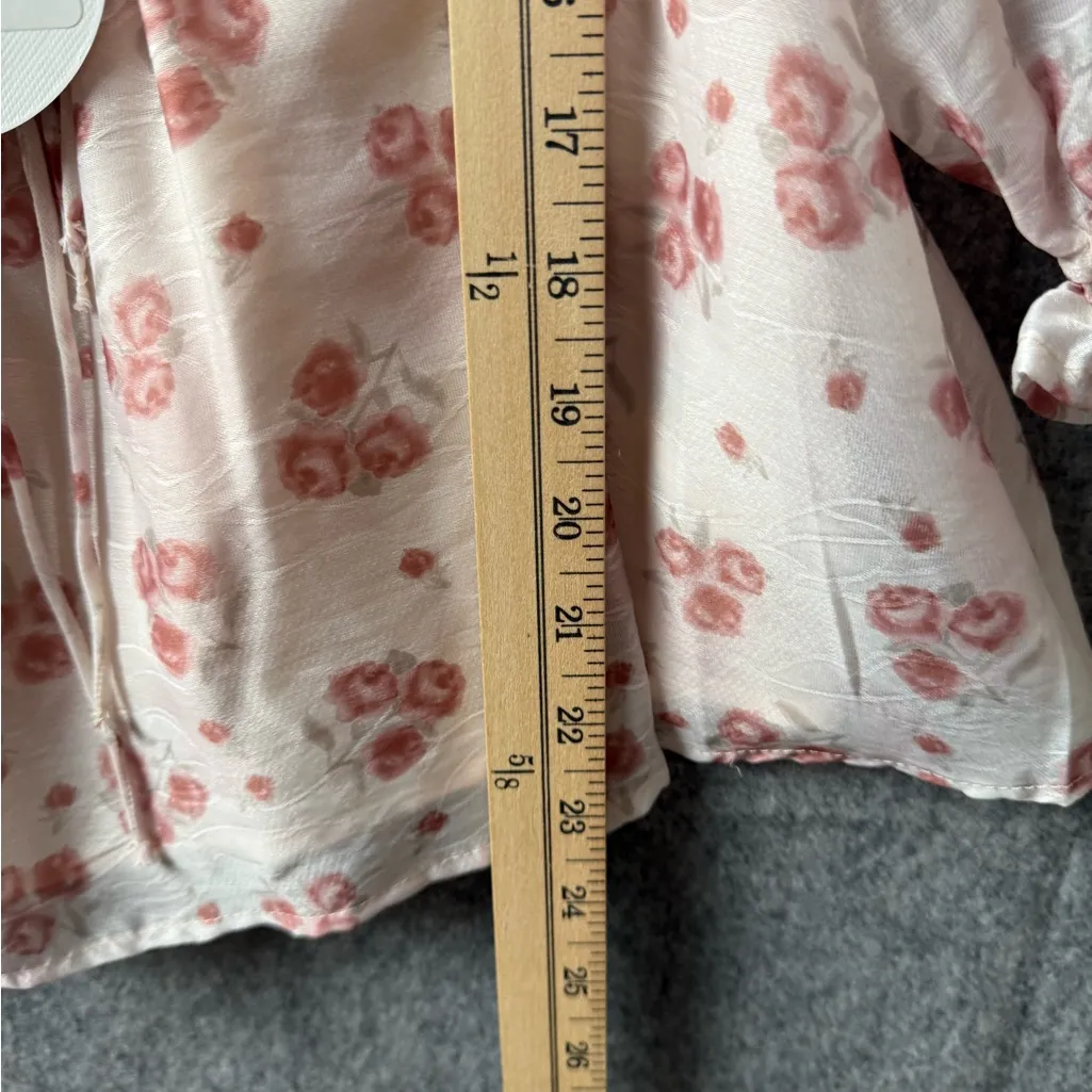 Storia Women Size Medium Toile Floral Baby Doll Top NWT‎ - Image 9