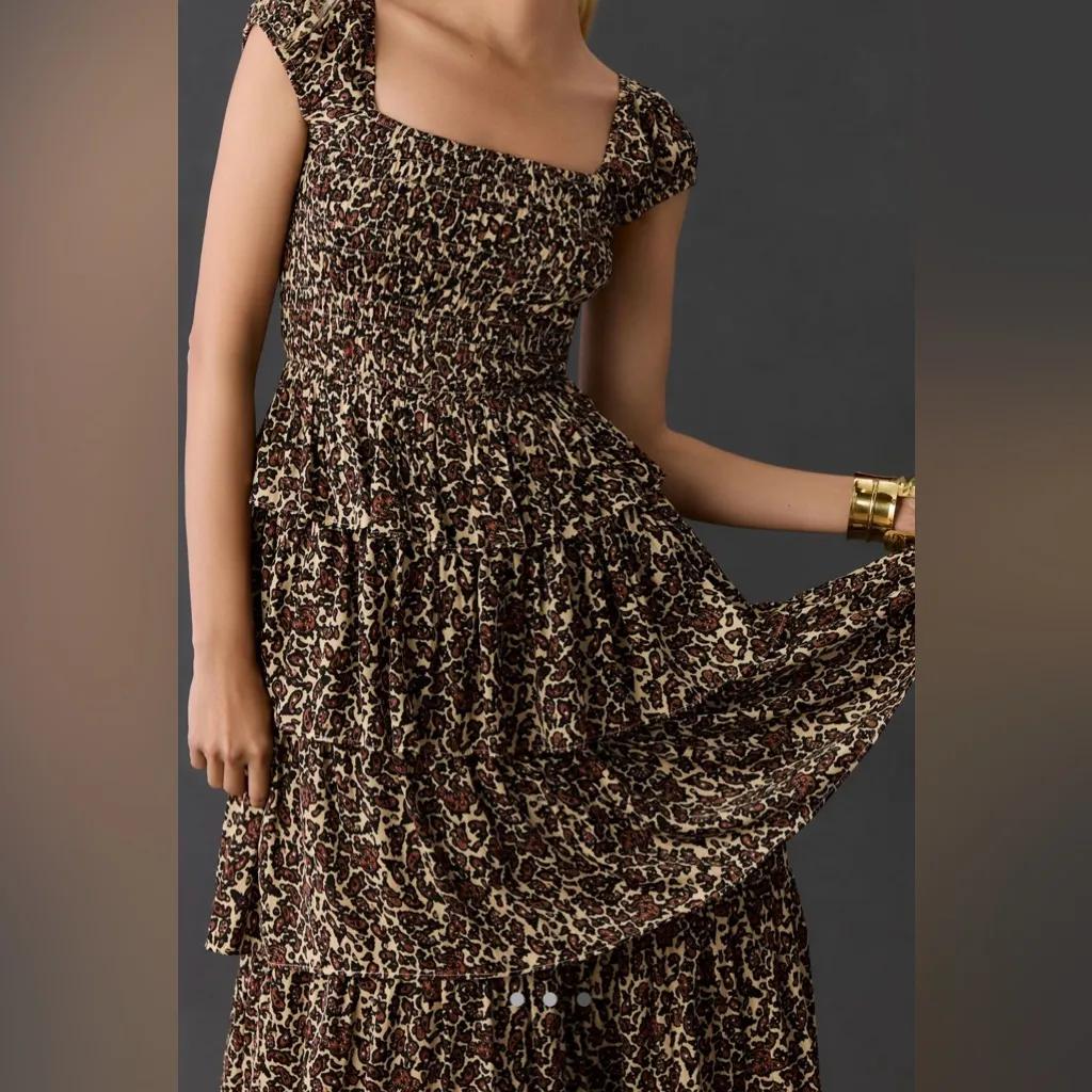 Ciao Lucia Catalina Square Neck Tiered Maxi Dress Soze Medium NWOT - Image 10