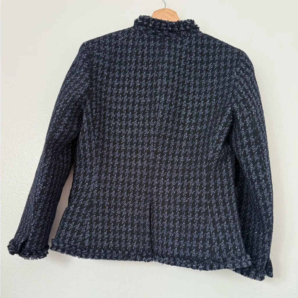 J.Crew Going-Out Blazer in Shadow Houndstooth women size 6 - Image 5