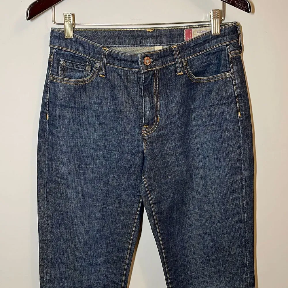 Gap Classic Stretch Jeans-Size 4‎ Long Hand-sanded Rinse - Image 2