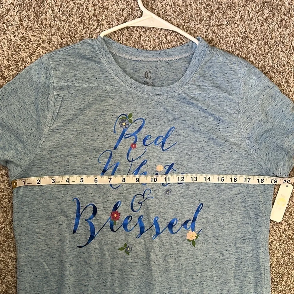 🦋 NWT Charming Charlie 4th of July Patriotic Red White Blessed Linen America USA - Image 6