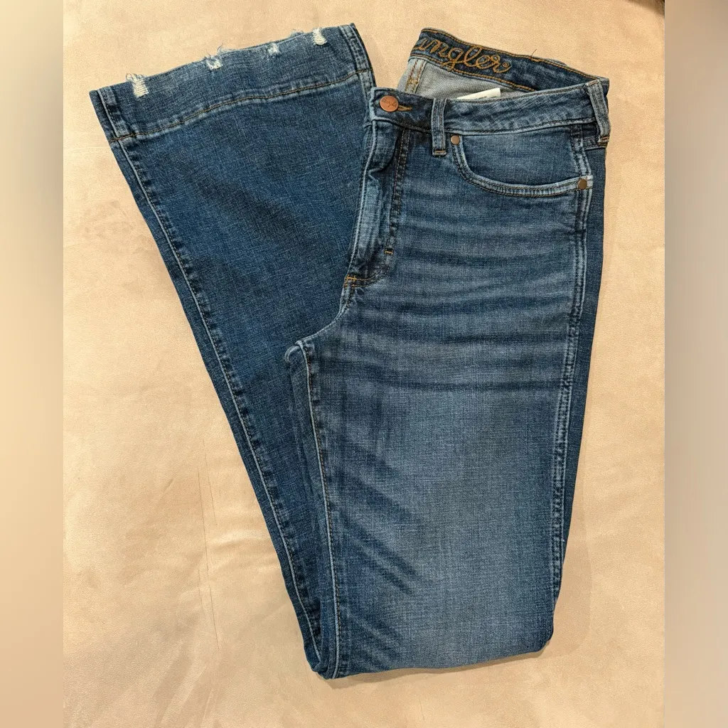 Wrangler‎ Women’s Retro High Rise Trouser Wide Leg Jean Size 30X36 - Image 3
