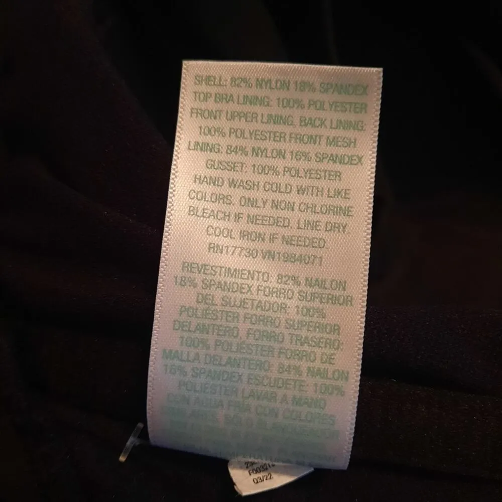 Kona Sol Swimsuit Women's Size 14 Black One Shoulder Ruched Side Bikini Swimwear - Image 8