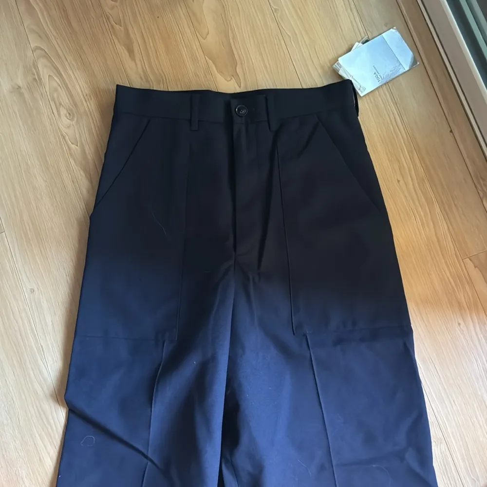 Toga  Archives Navy Wool Pants - Image 2