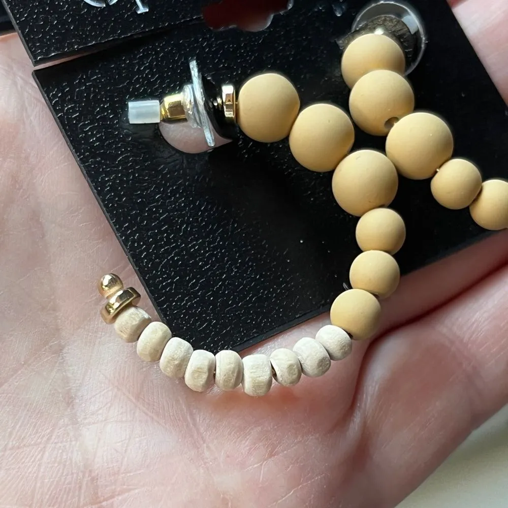 Ophelia Roe Open Hoop Beaded Earrings - Image 2