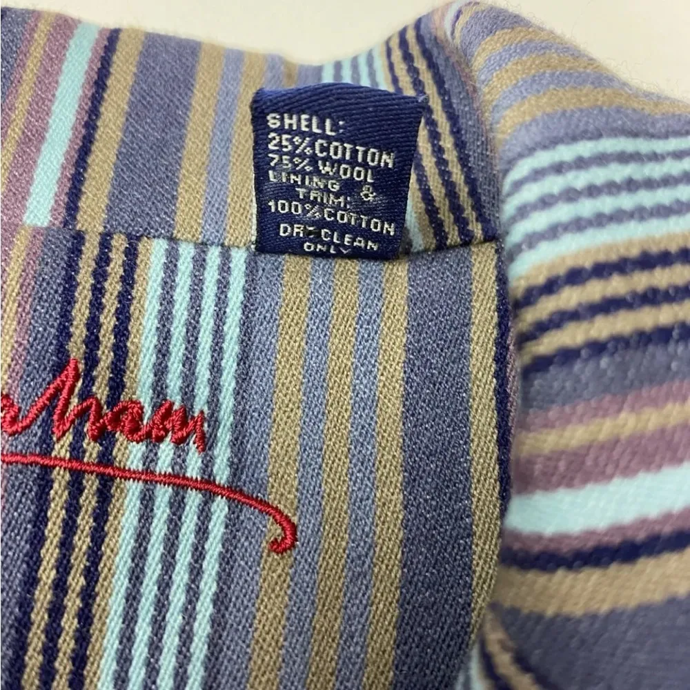 Robert Graham Women’s Blazer Jacket Striped Size 4 Multicolored - Image 6