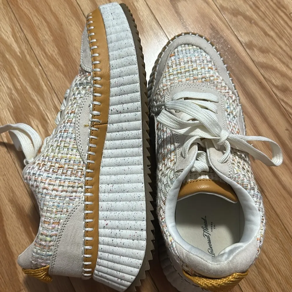 Colorful tweed sneaker Tan Size 8 - Image 4