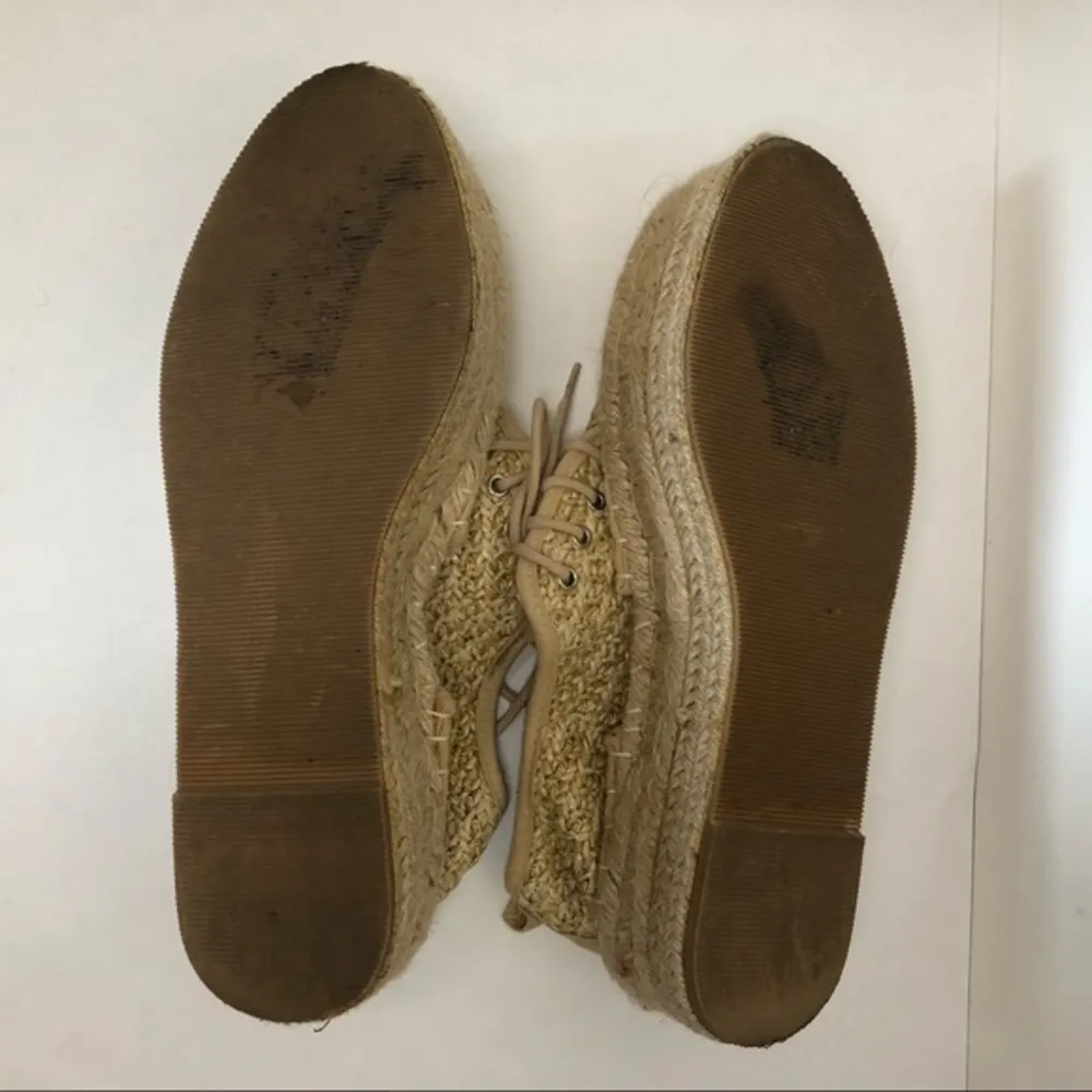 ASOS Woven Straw Cut Out Platform Shoes - Image 6