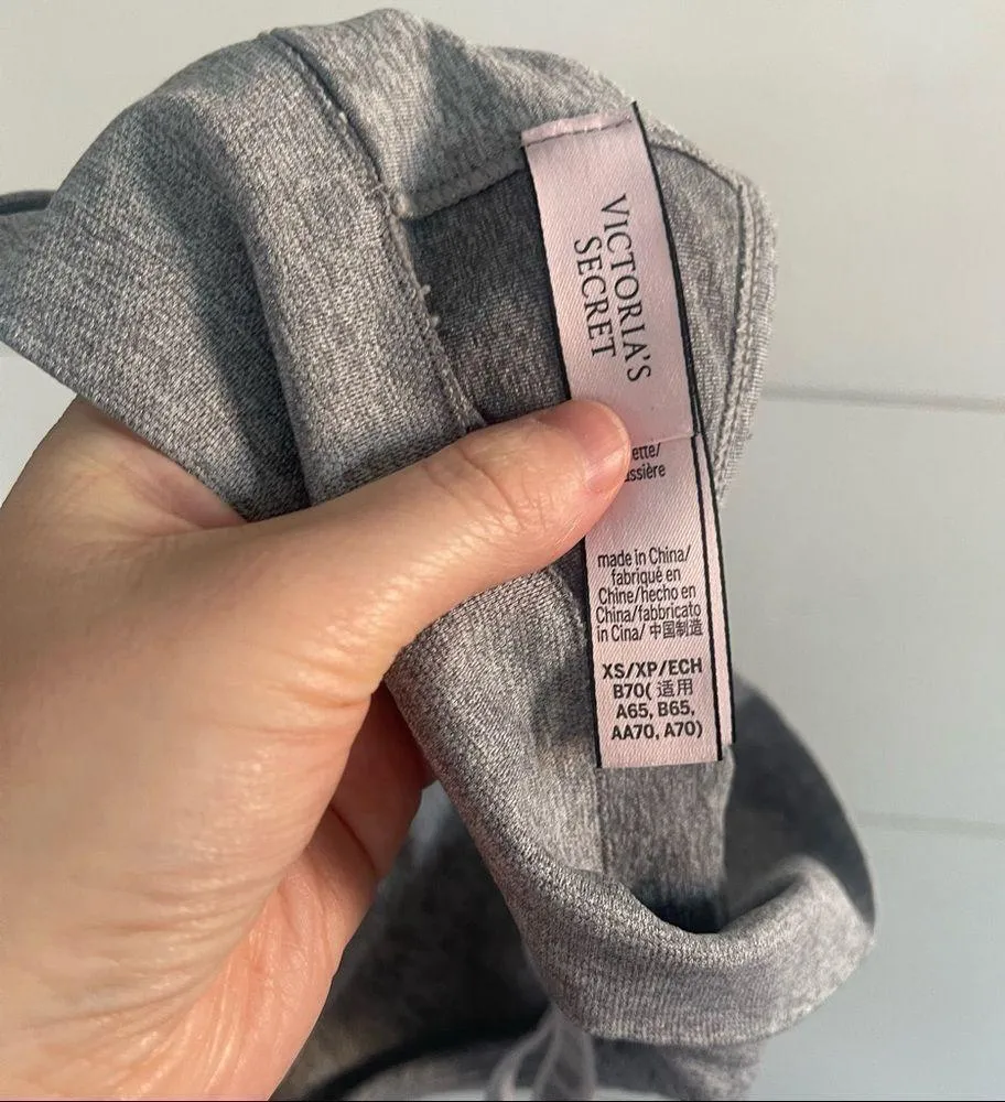 VS Victoria’s Secret Sport Grey Sports Bra - Image 3