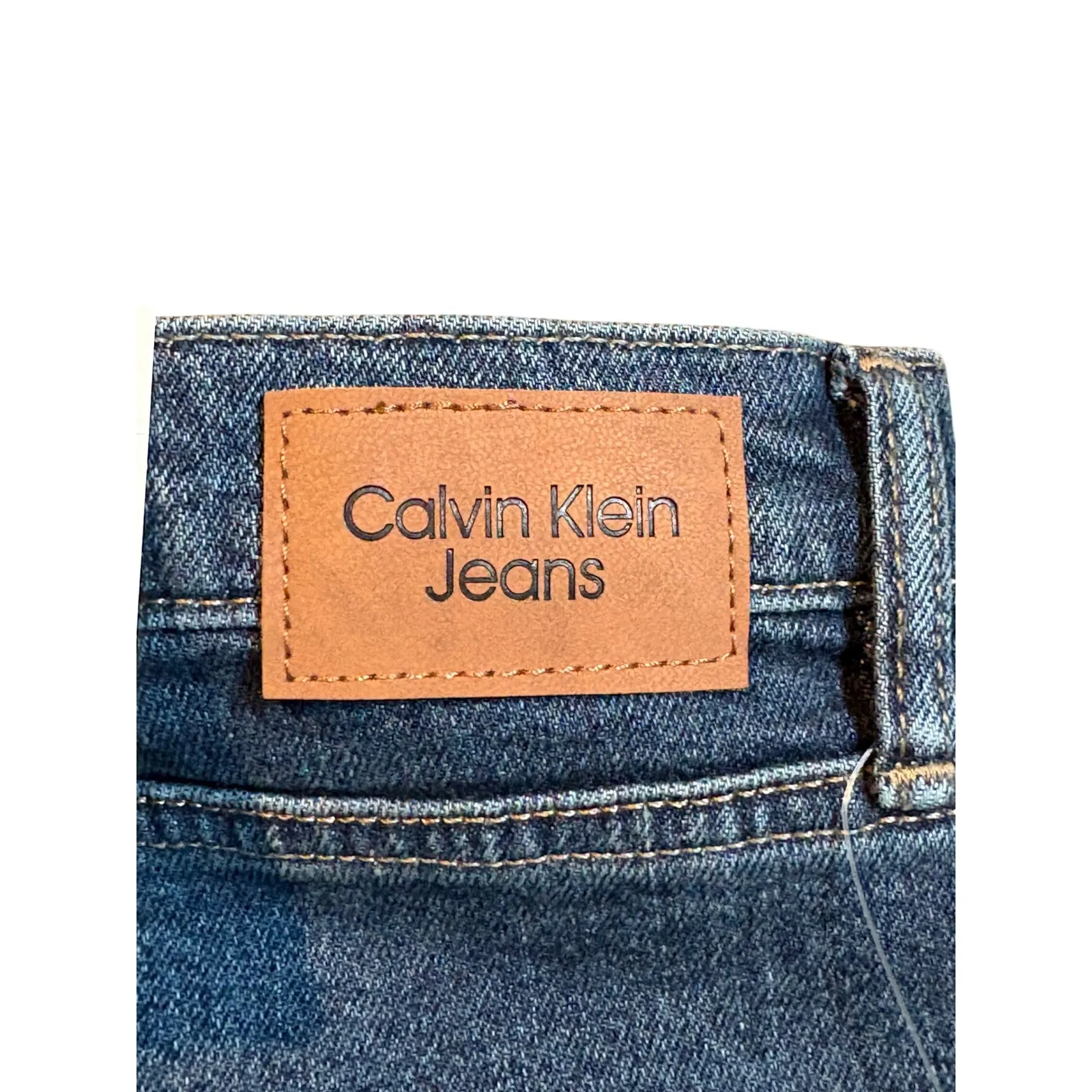 Calvin Klein Jeans Women Dark Blue Denim Straight Leg Pants Size 14 NWT - Image 9