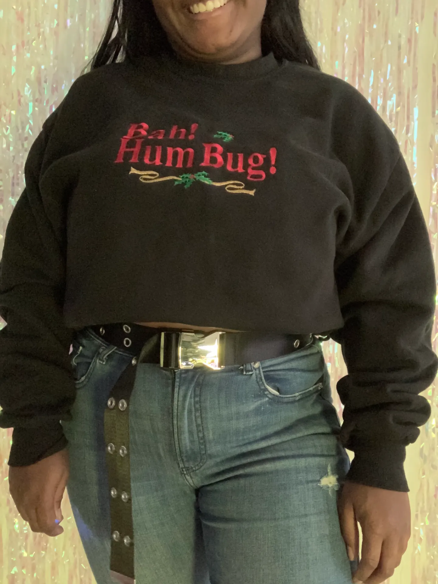 Vintage Bah Hum Bug Sweatshirt Size XL - Image 2