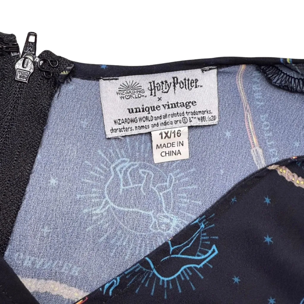Unique Vintage Harry Potter Patronus Print Dress Limited Edition 1X/16 - Image 7
