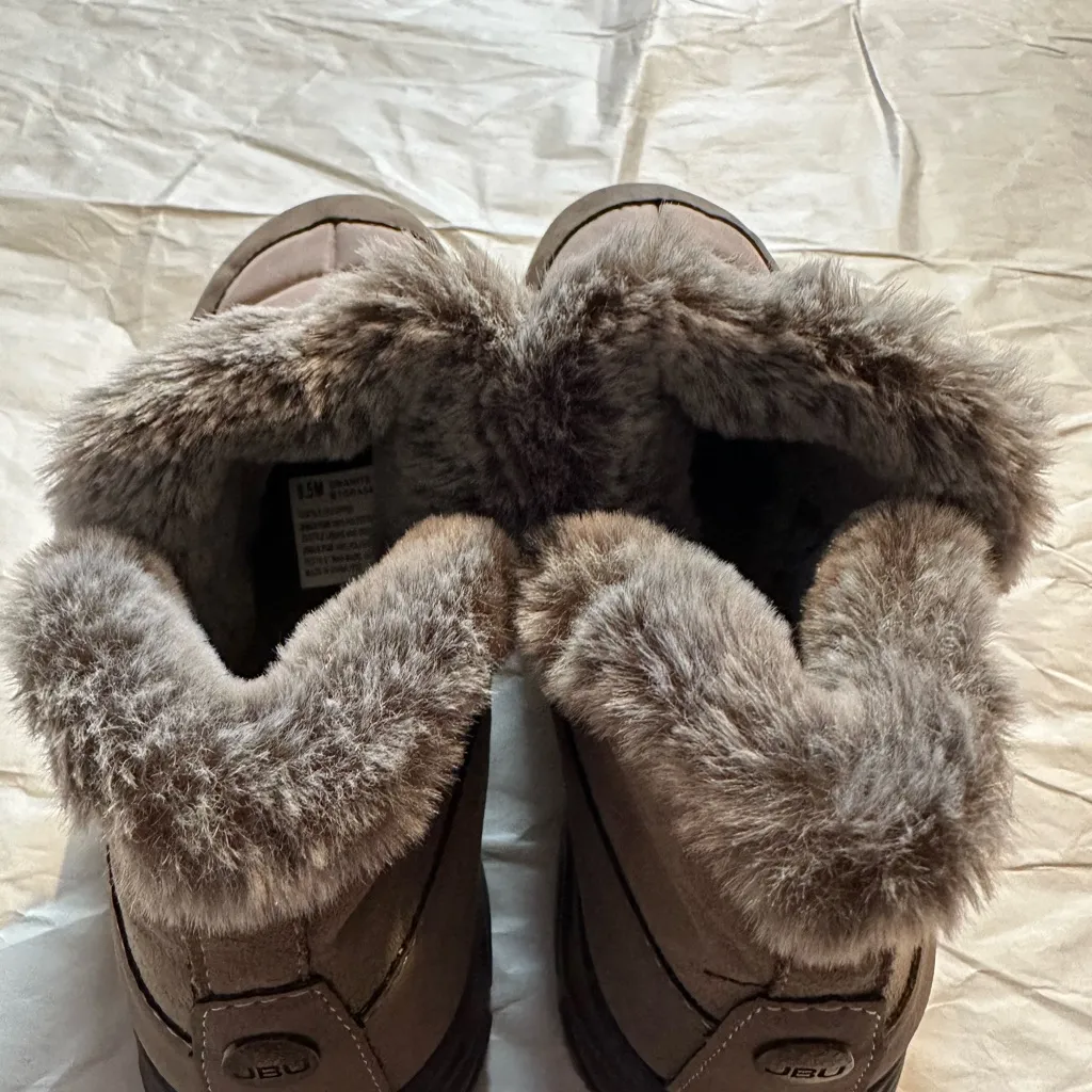 Jbu  Taupe Fur-Lined Winter Boots - Image 9