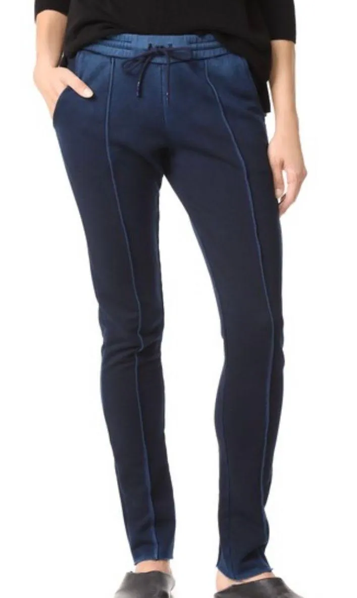 NWOT Cotton  Milan Vintage Navy sweatpants. Sz XS - Image 2