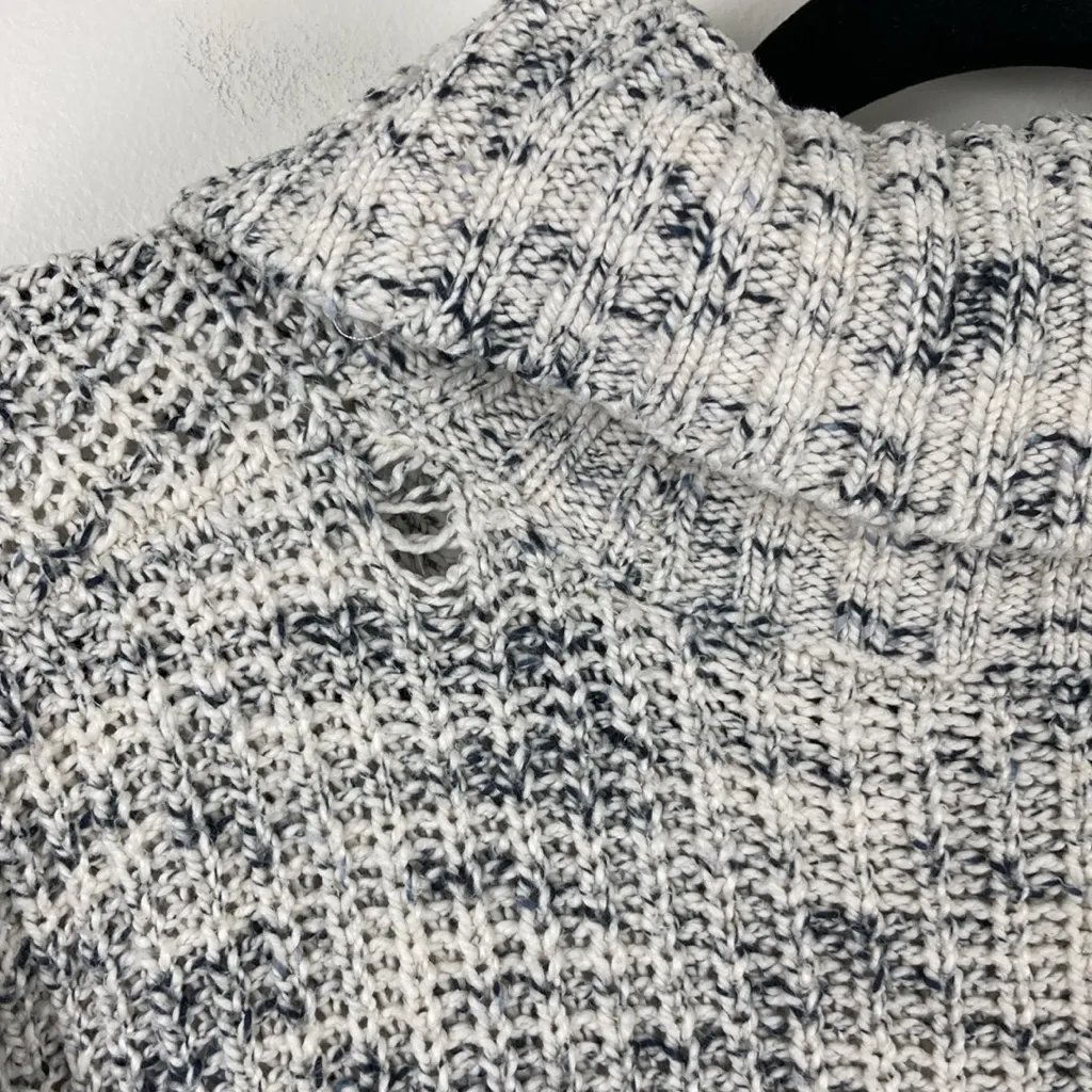 Aerie Offline Chillside Turtleneck Sweater Womens Size XS Oversized Slouchy Grey - Image 11