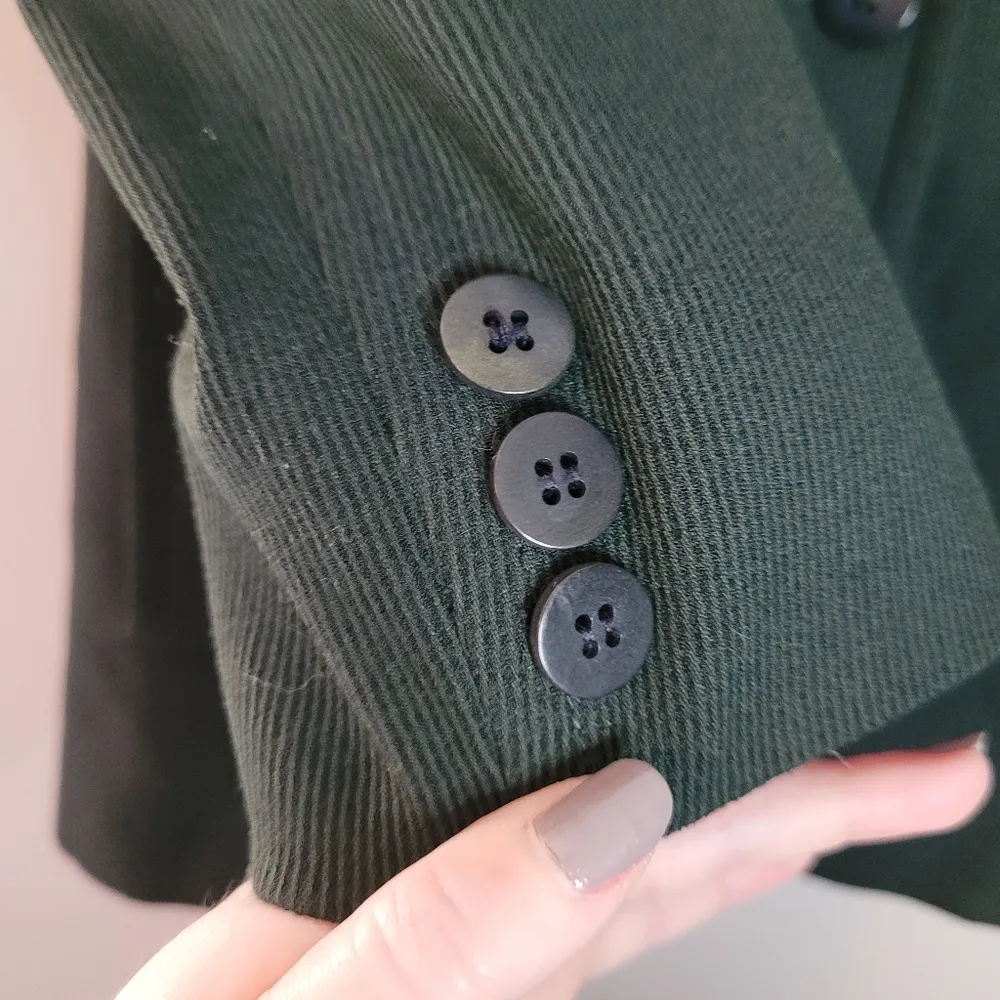 BCBGMaxAzria Collection Forest Green Two Button Blazer - Image 4