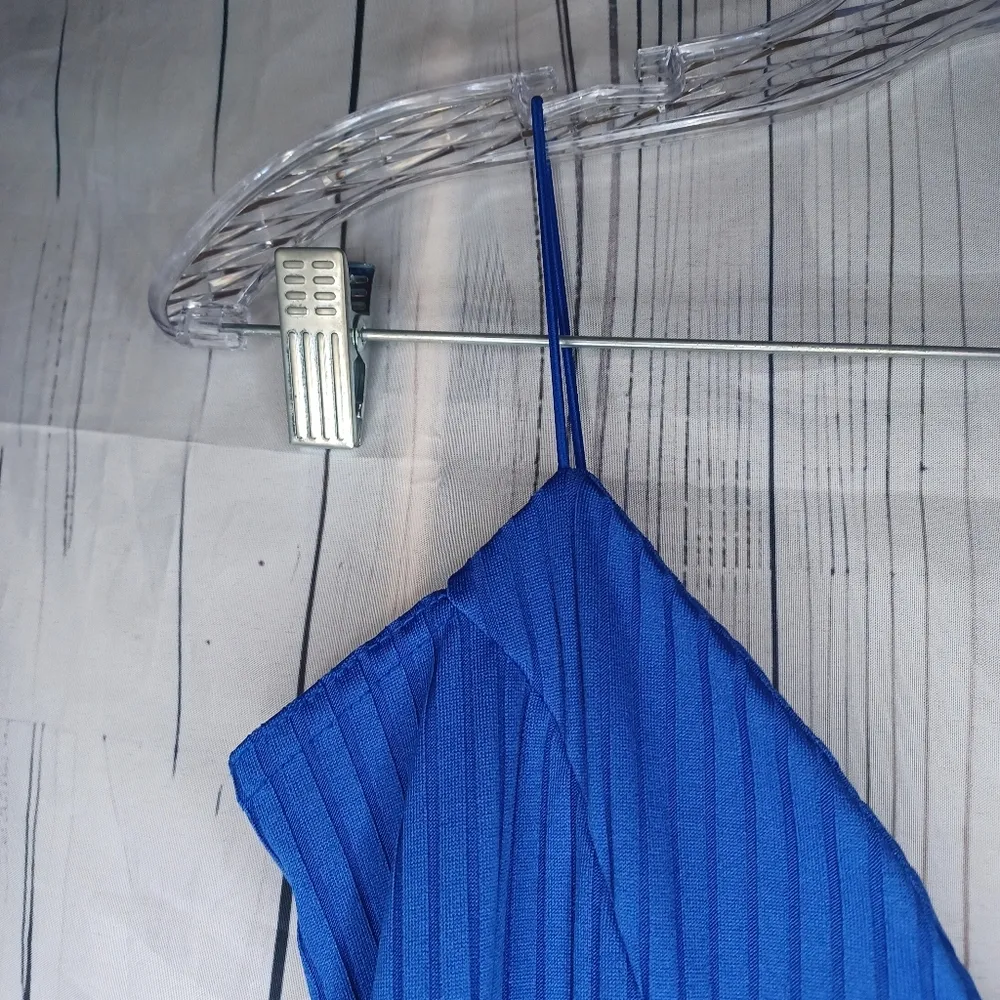 PrettyLittleThing Royal Blue Maxi Bodycon Dress - Image 7