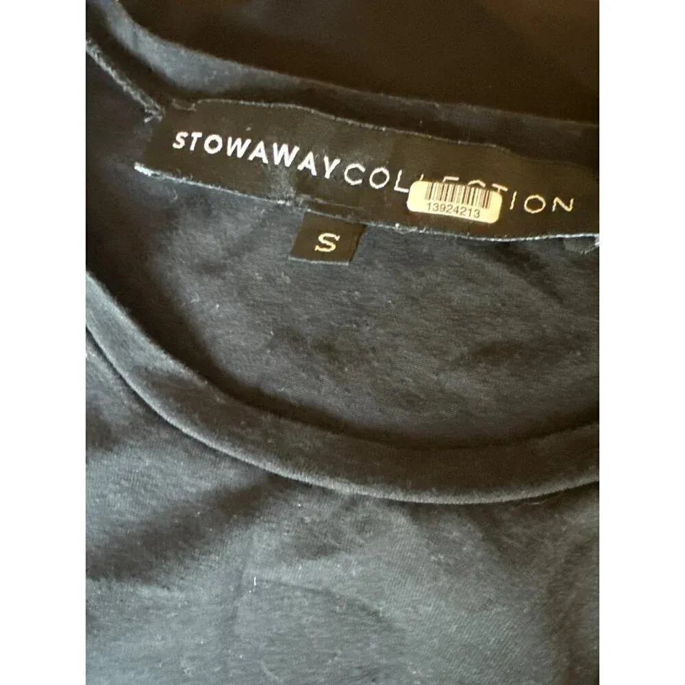 Stowaway Side Tie Maternity Tank in Black Small Womens Sleeveless Top Size undefined - Image 8