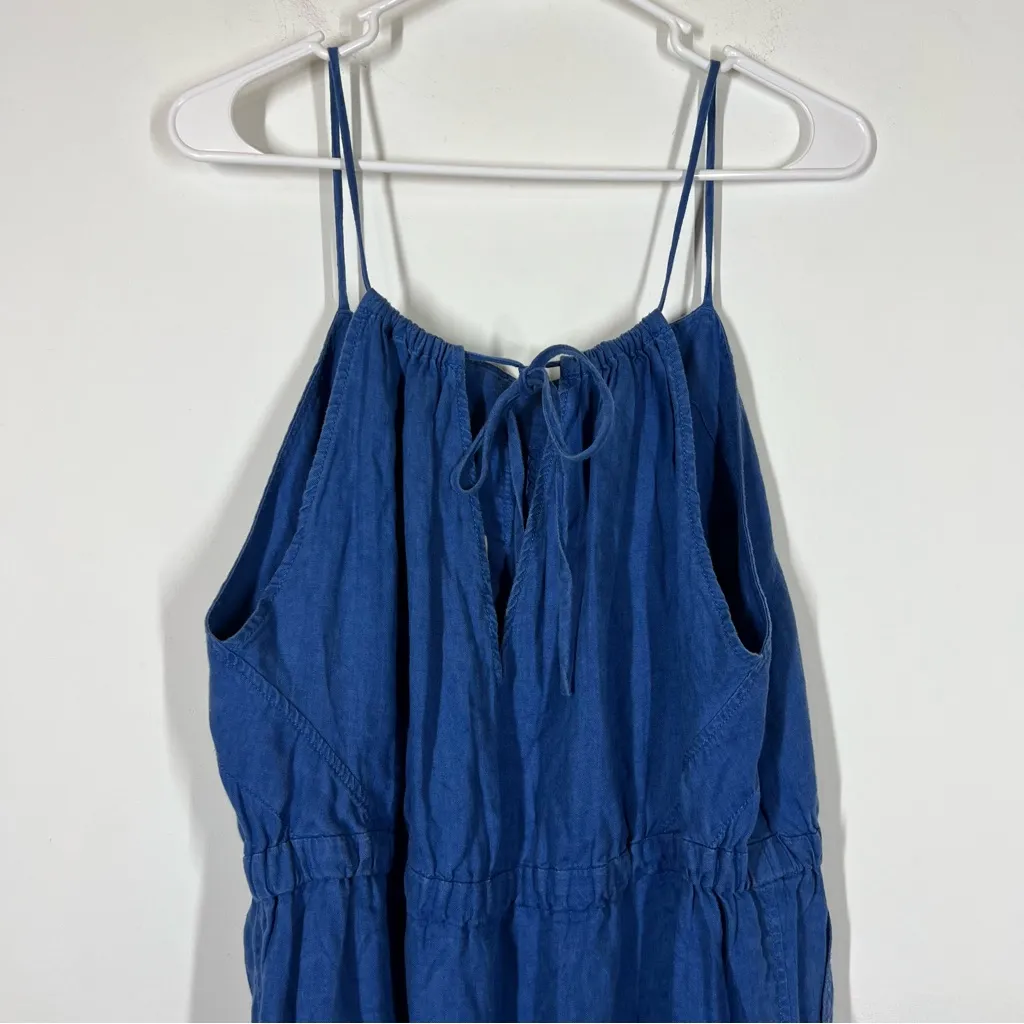 Everlane 100% Linen Shoestring Jumpsuit Size Medium - Image 8