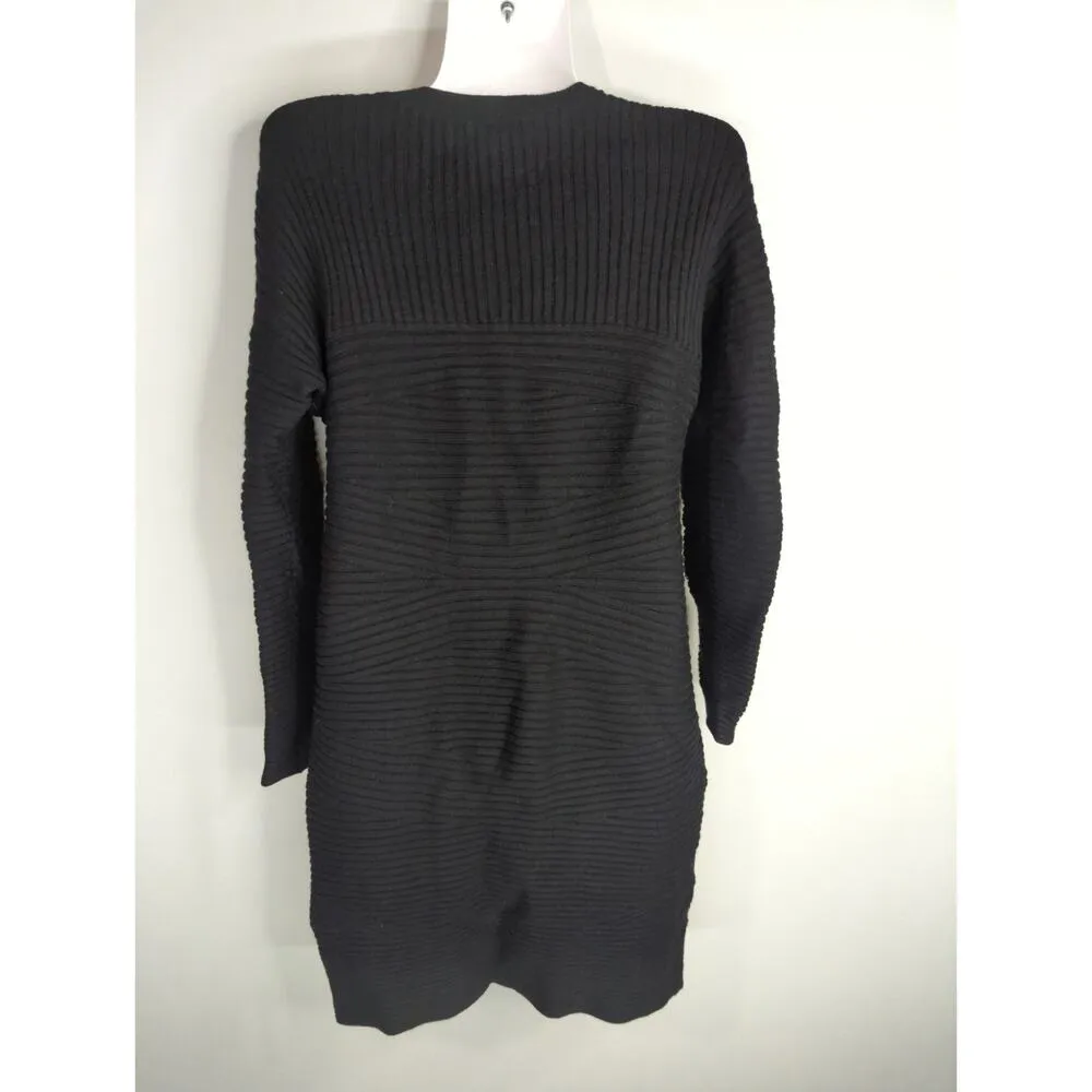 Alexander Wang Black Ribbed Sweater Dress  Women's LARGE - Image 5