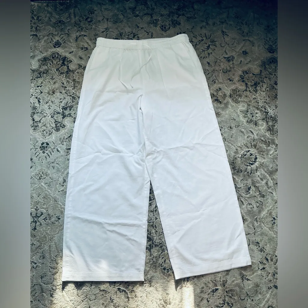 LINEN J.CREW WIDE LEG PANTS NWT 🌸 - Image 2