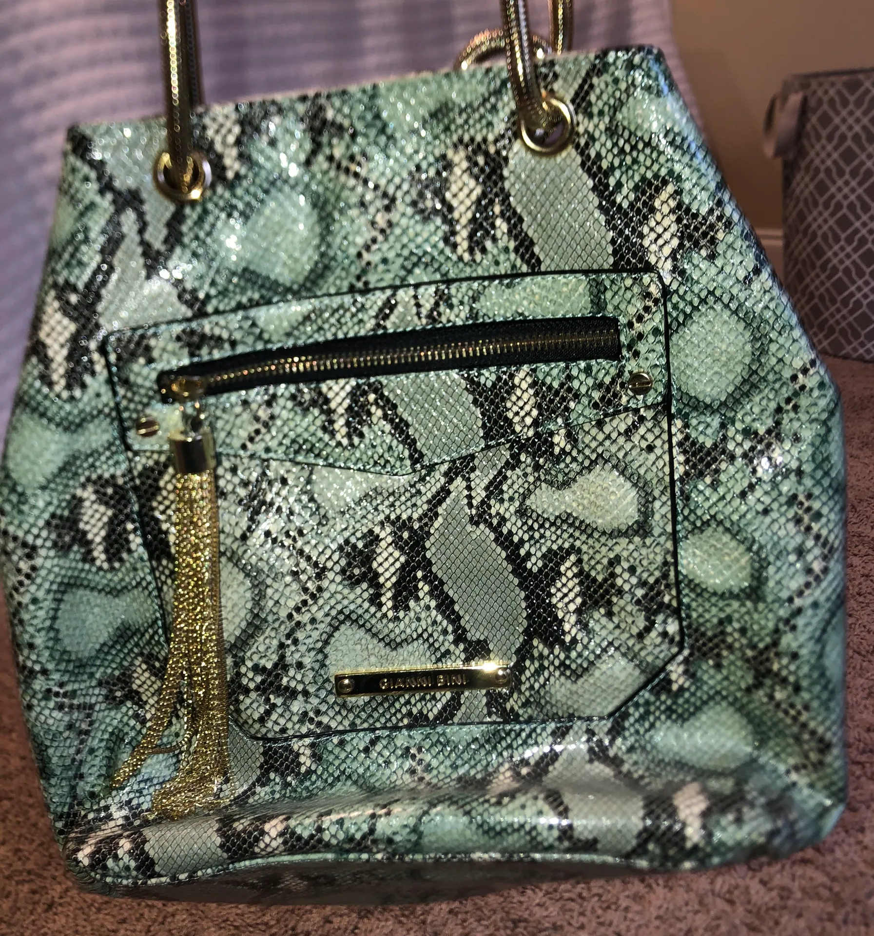 Gianni Bini Snakeskin Purse - Image 3