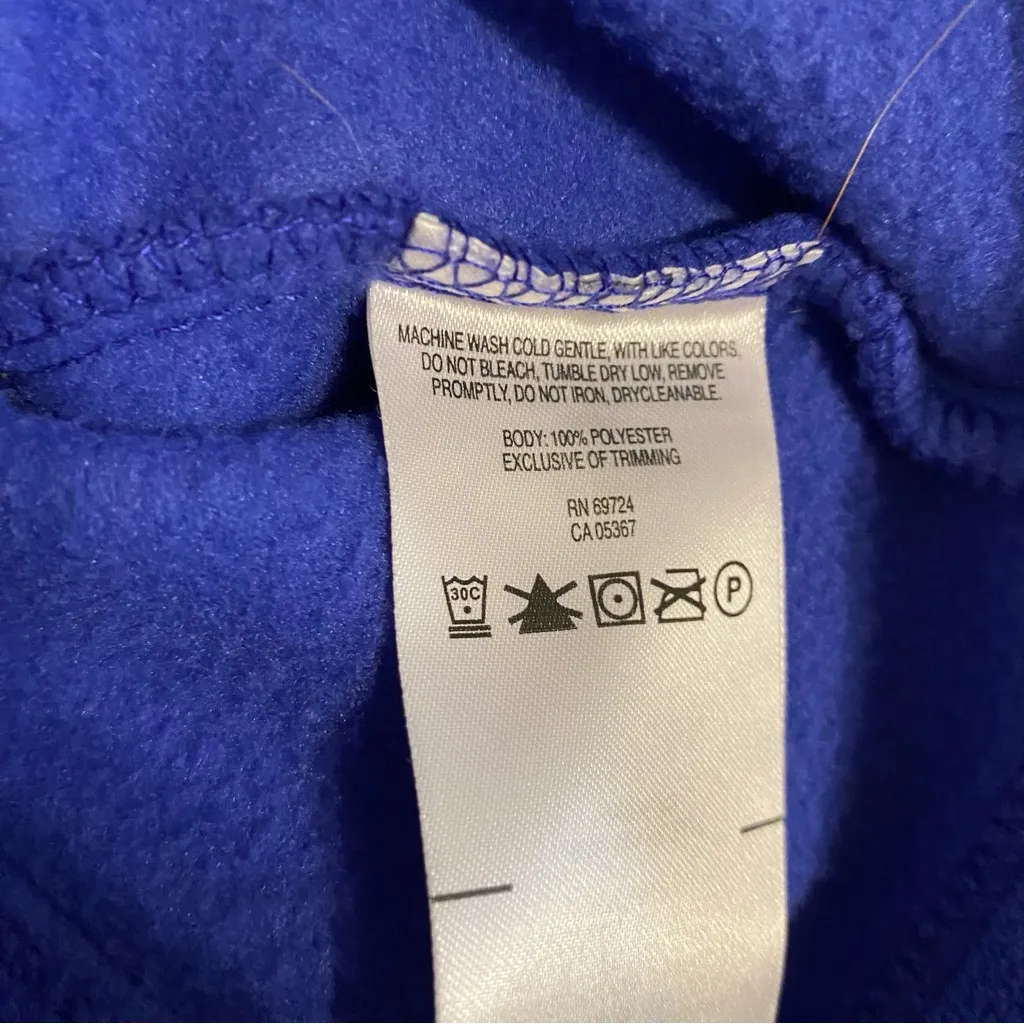 Colombia Women Small Sweatshirt Fleece Zip Up Royal Blue Outdoors Gorpcore - Image 4