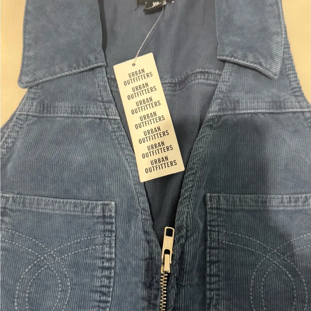 Urban Outfitters Denim Blue Corduroy Dress - Image 3