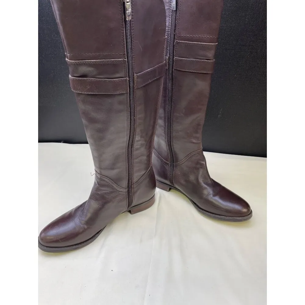 Mark Fisher Women's Brown Leather Riding Boots/Shoes Size 7.5M SKU 5819 - Image 3