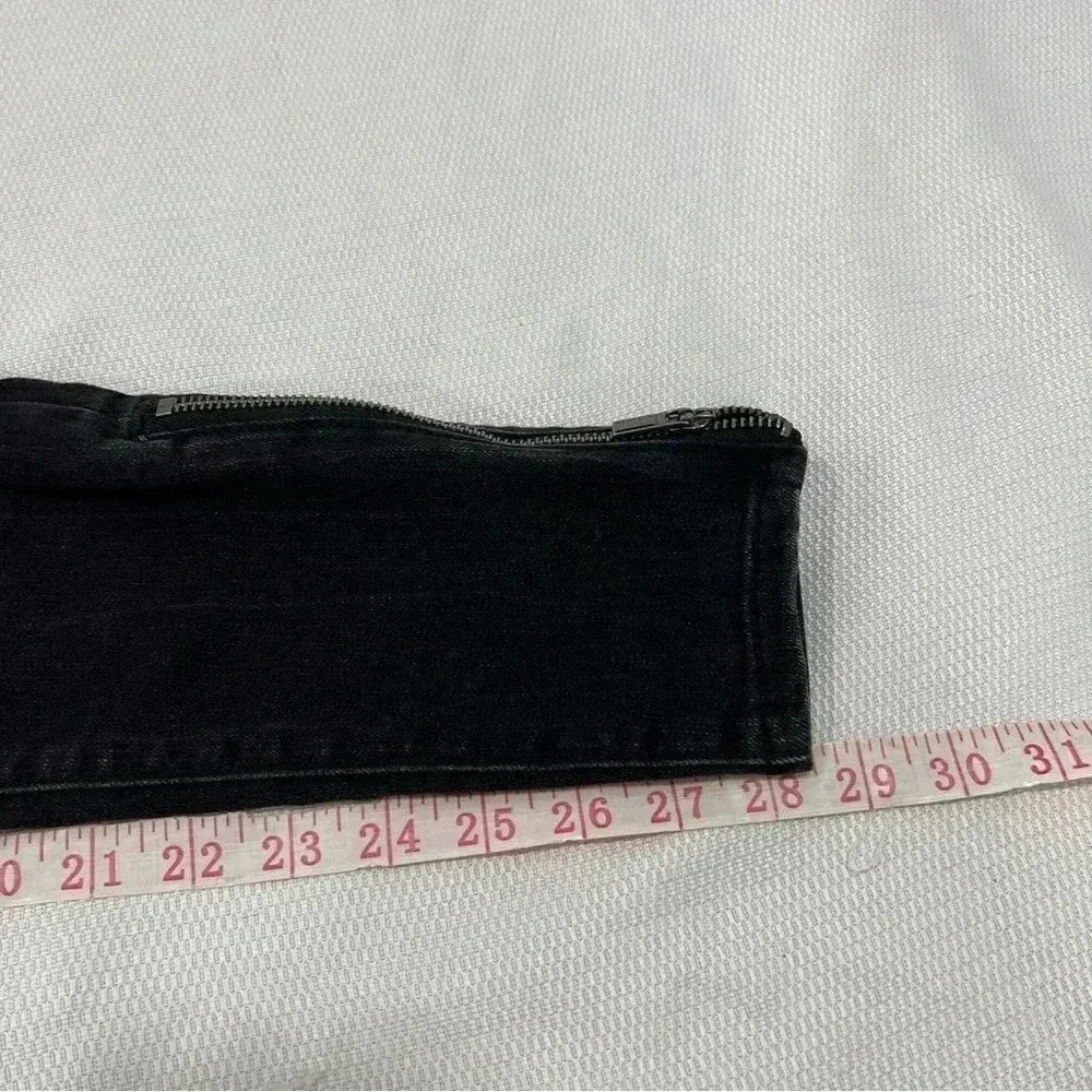 Athleta Carbon Wash Black Ultra Skinny Zip Ankle Sculptek Jeans Size 0 - Image 13