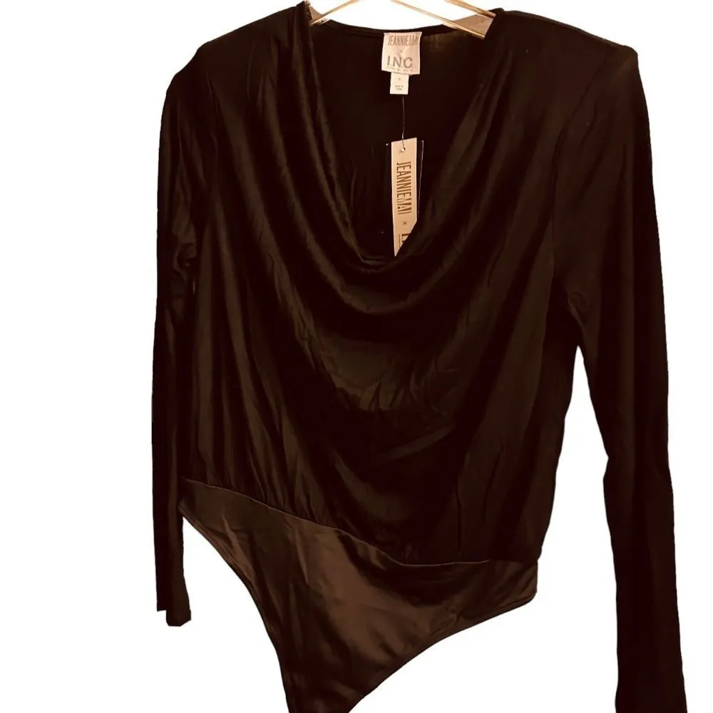 INC International ConceptsJeannie Mai Women's Tops Size Sku 2342 Black - Image 6