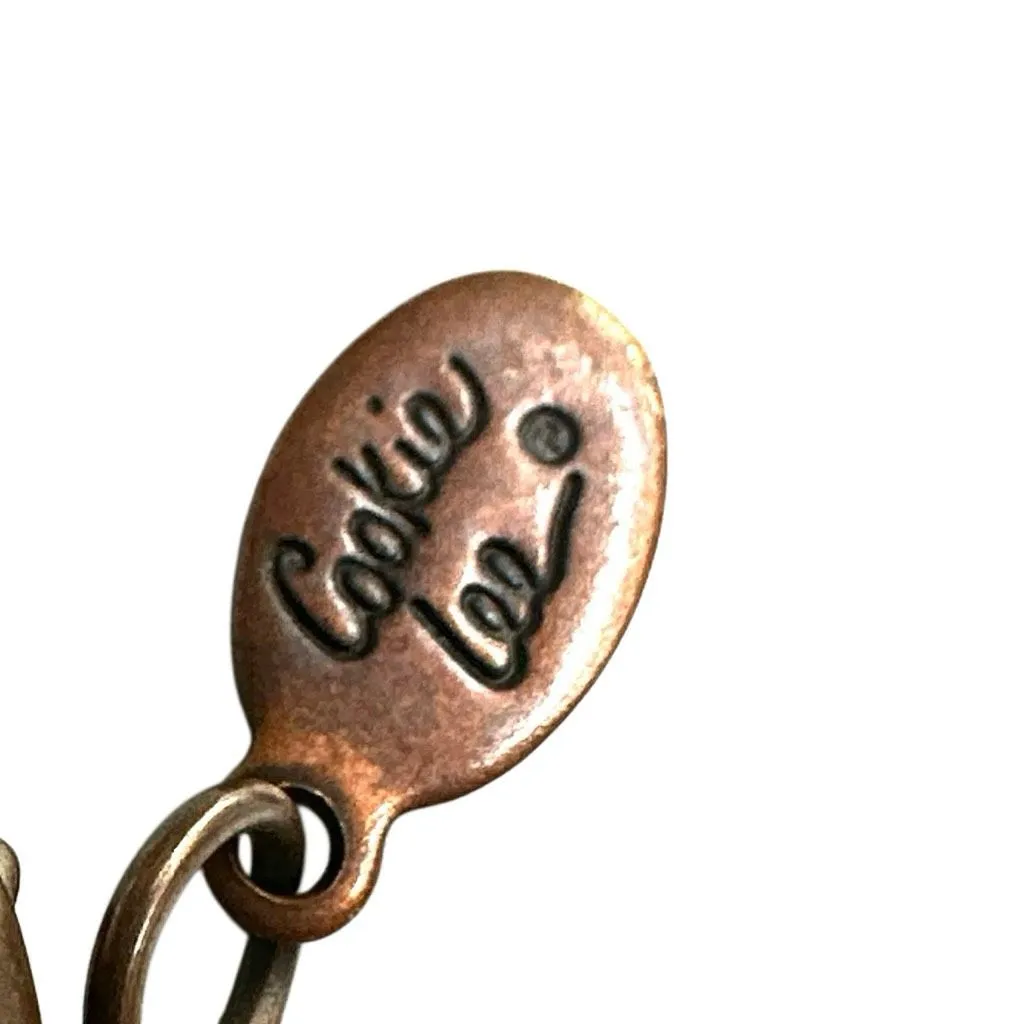 Cookie Lee Champagne faux Pearl & Crystal Cluster Necklace - Image 5