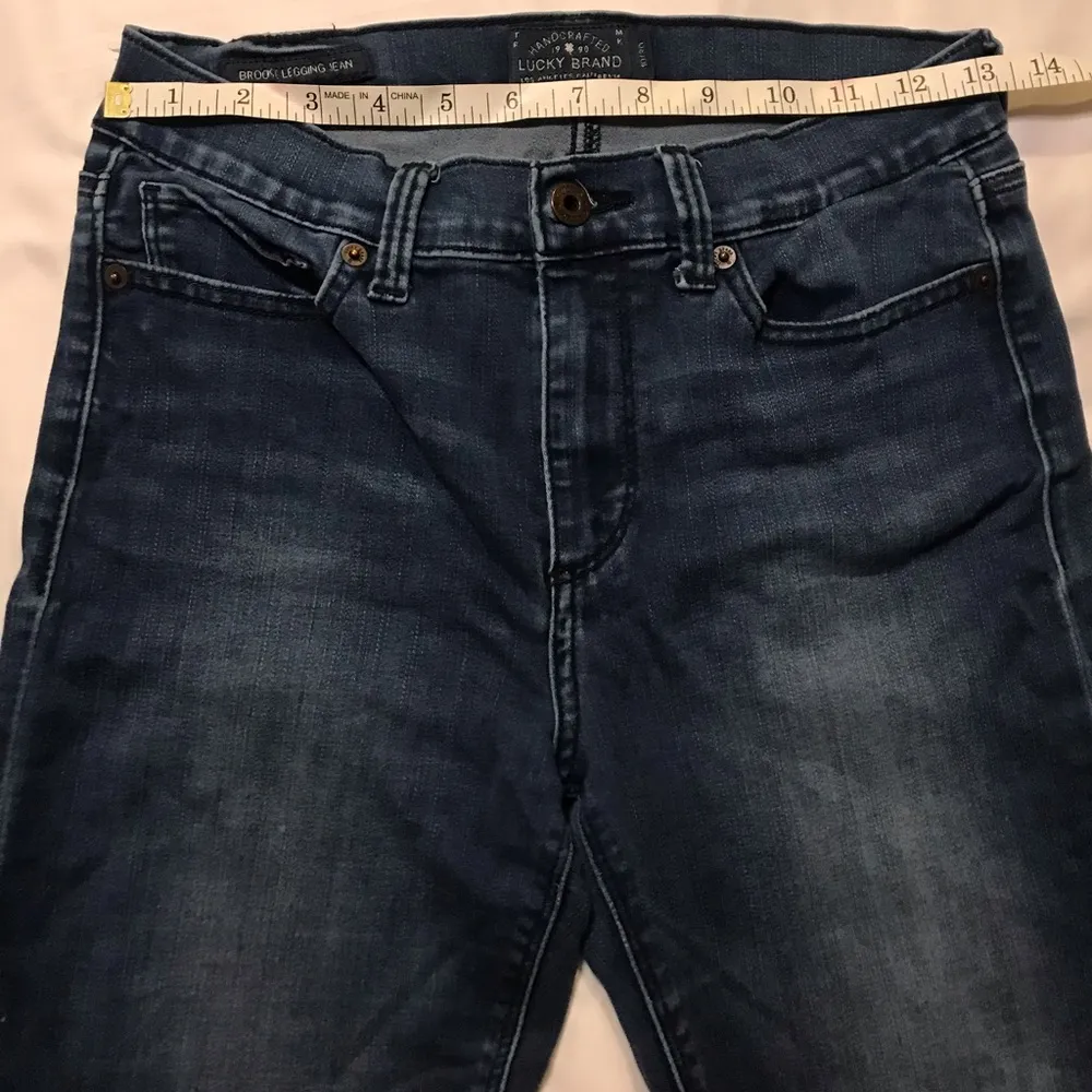 Lucky Brand Women’s Brook Legging Jean Dark Blue Skinny Leg Size 10/30 - Image 11