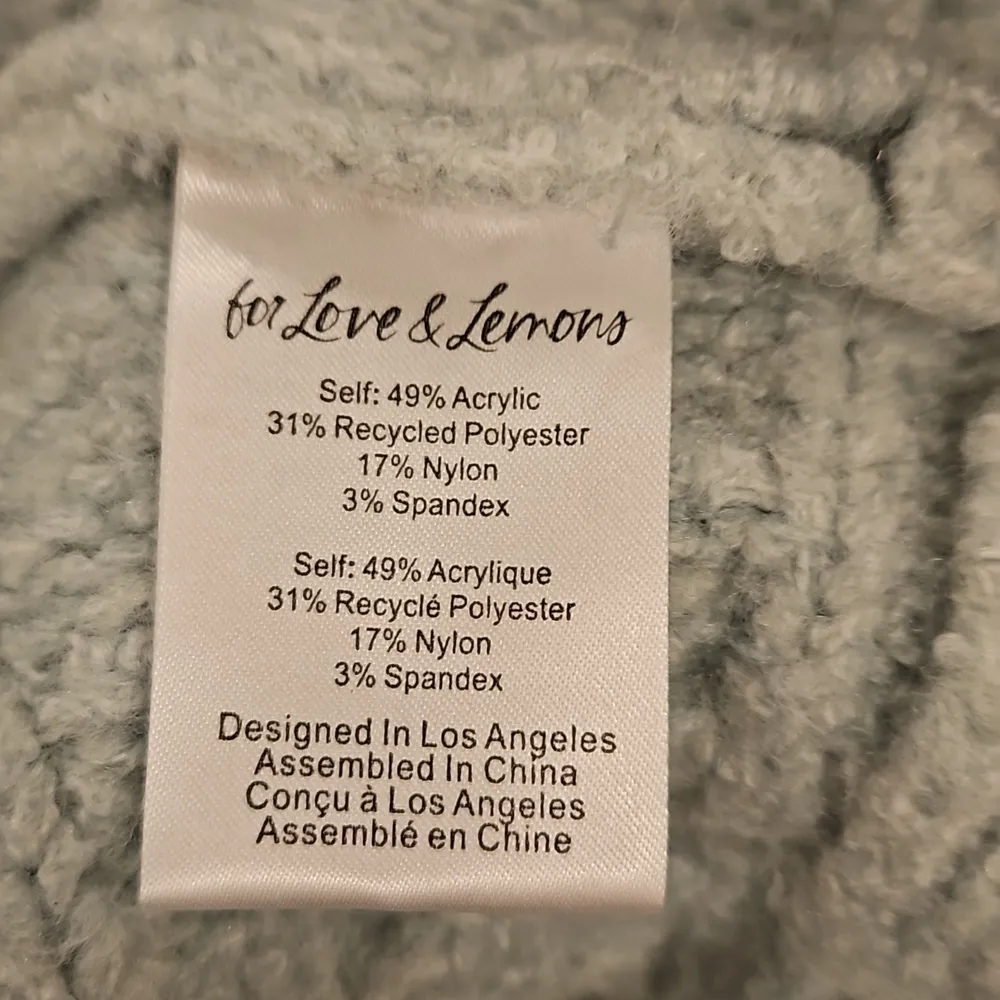 💕FOR LOVE & LEMONS💕 Dominique Shoulder Pad Sweater ~ Green Small S NWT - Image 16