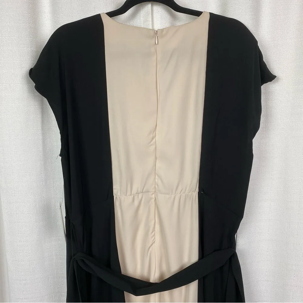 Eloquii Black&White Colorblock Midi Dress Sz.14 NWT - Image 10