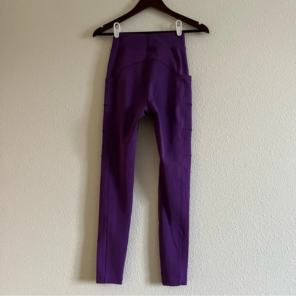 Pop Fit Women's Purple Side Pocket Stella Activewear Leggings Size XS - Image 11