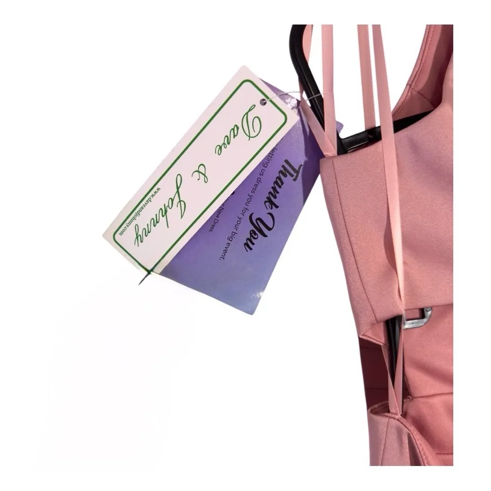 Pink High Neck Halter Homecoming Dress - Image 8