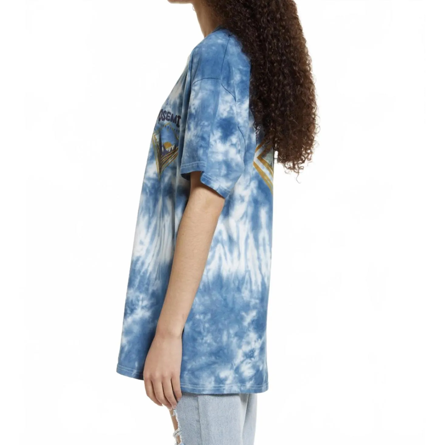 CONEY ISLAND PICNIC Yosemite Mountains Tie Dye Short Sleeve Tee Blue NWT XS - Image 3