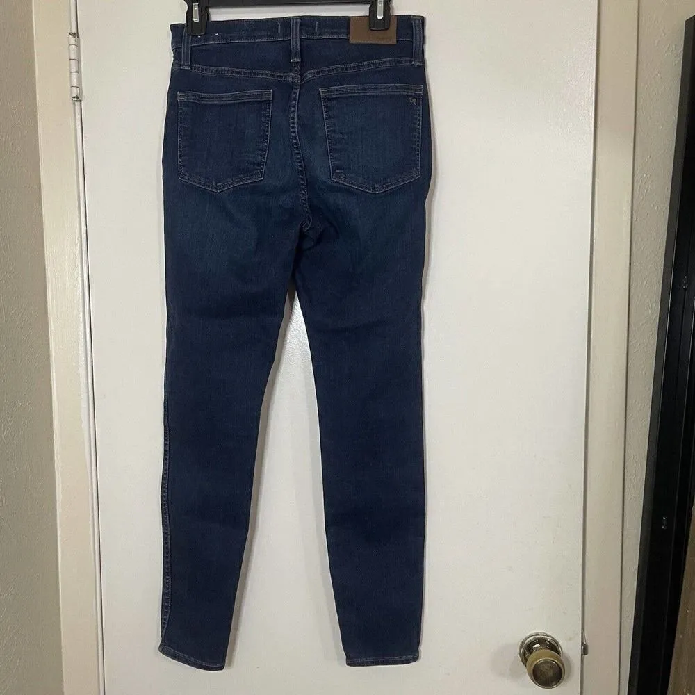 Madewell High rise 10inch skinny dark blue denim jeans size US 28 - Image 5