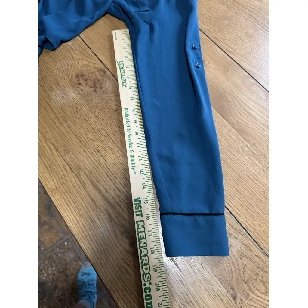 Express The Portofino Shirt Size Small Button‎ Up Blouse Long Sleeve Career City - Image 6