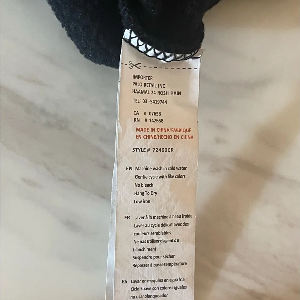 Charlotte Russe Boston 1983 Cropped Hoodie Black Red Letters Size M - Image 6