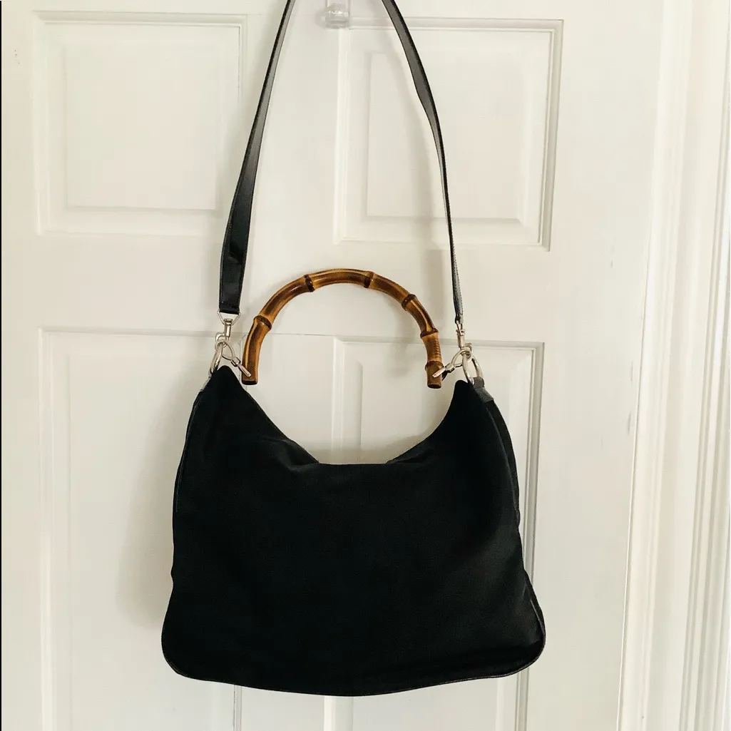 GUCCI nylon BAMBOO handle bag 🎋🎋🎋 - Image 4