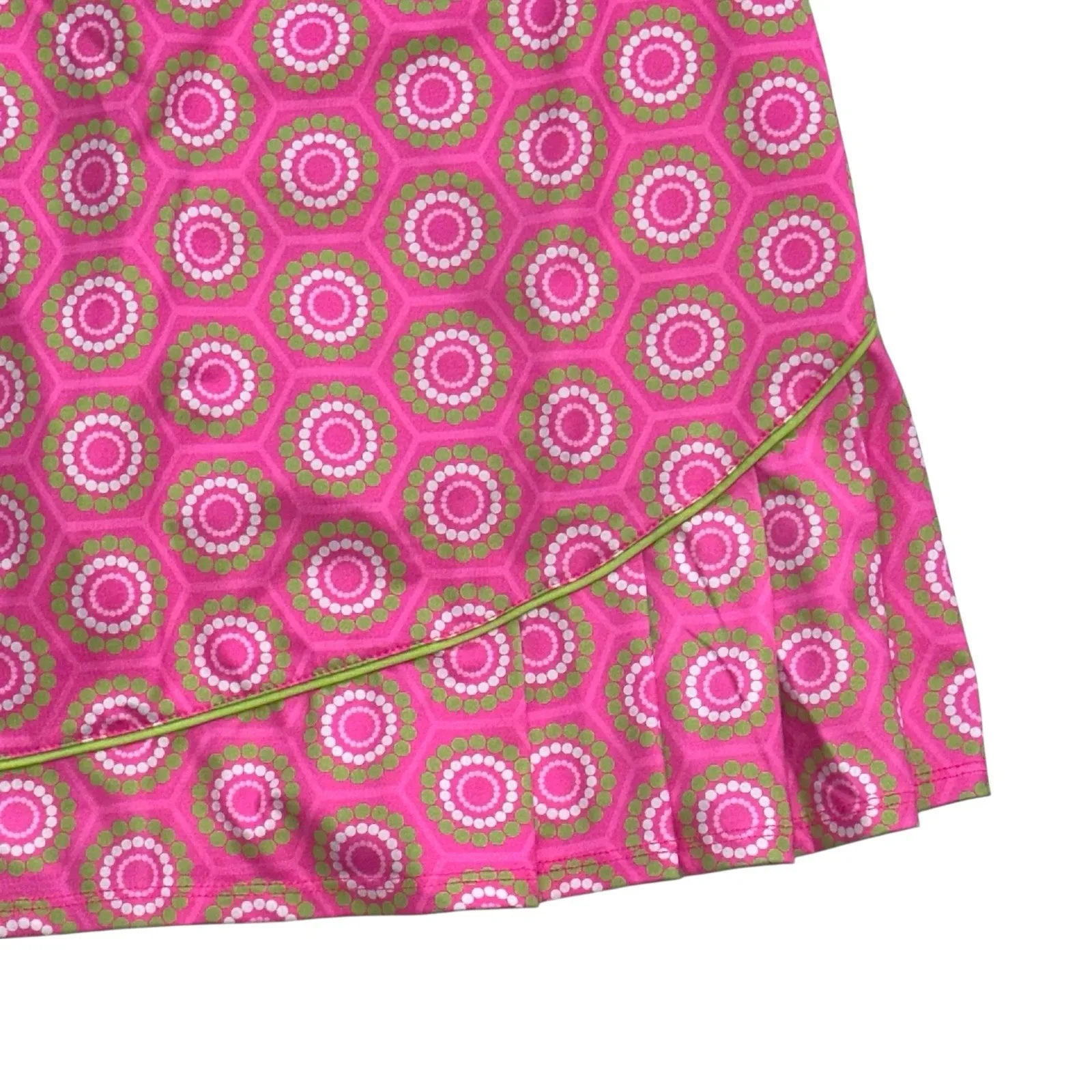 Birdies & Bows Women's‎ Skort Size S Small Pink Lime White Floral Print - Image 2