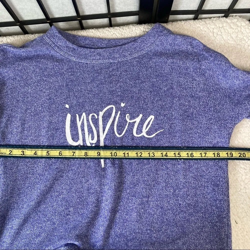 Everlast Graphic Inspire Long Sleeve Swatshirt Purple Small - Image 7