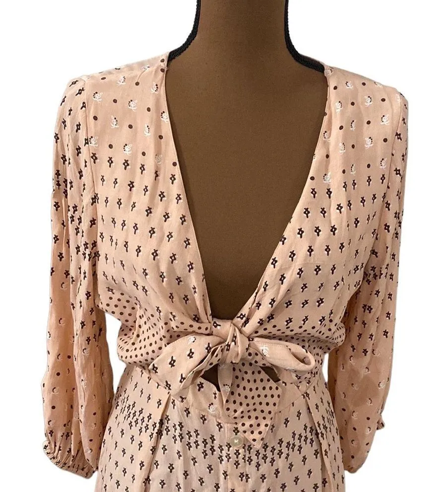 Faithfull the Brand x Anthropologie Trinidad dress Mieke print in pink size 4 - Image 6