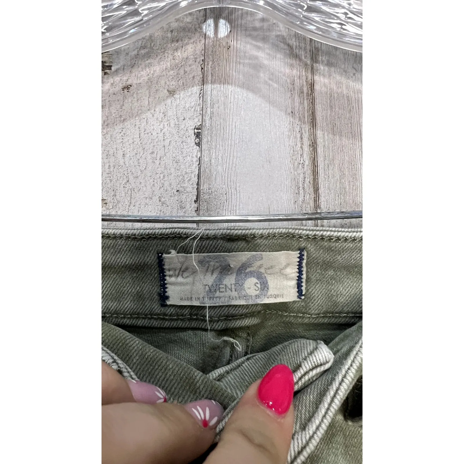 We‎ the Free Women's Green Skinny Jeans Size 26 High-Rise Stretchable - Image 2