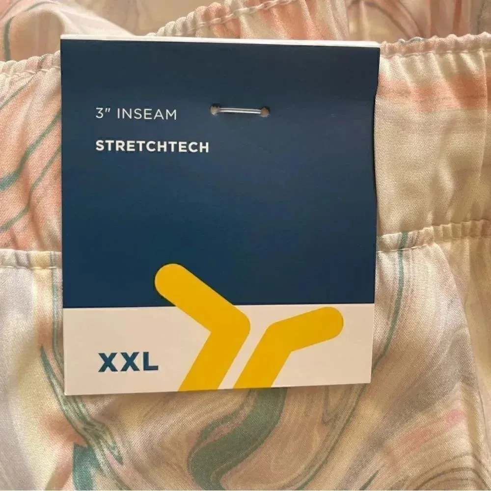 Old Navy Mid-Rise StretchTech Swirl Pop Dolphin-Hem Run Athletic Shorts SZ XXL - Image 9