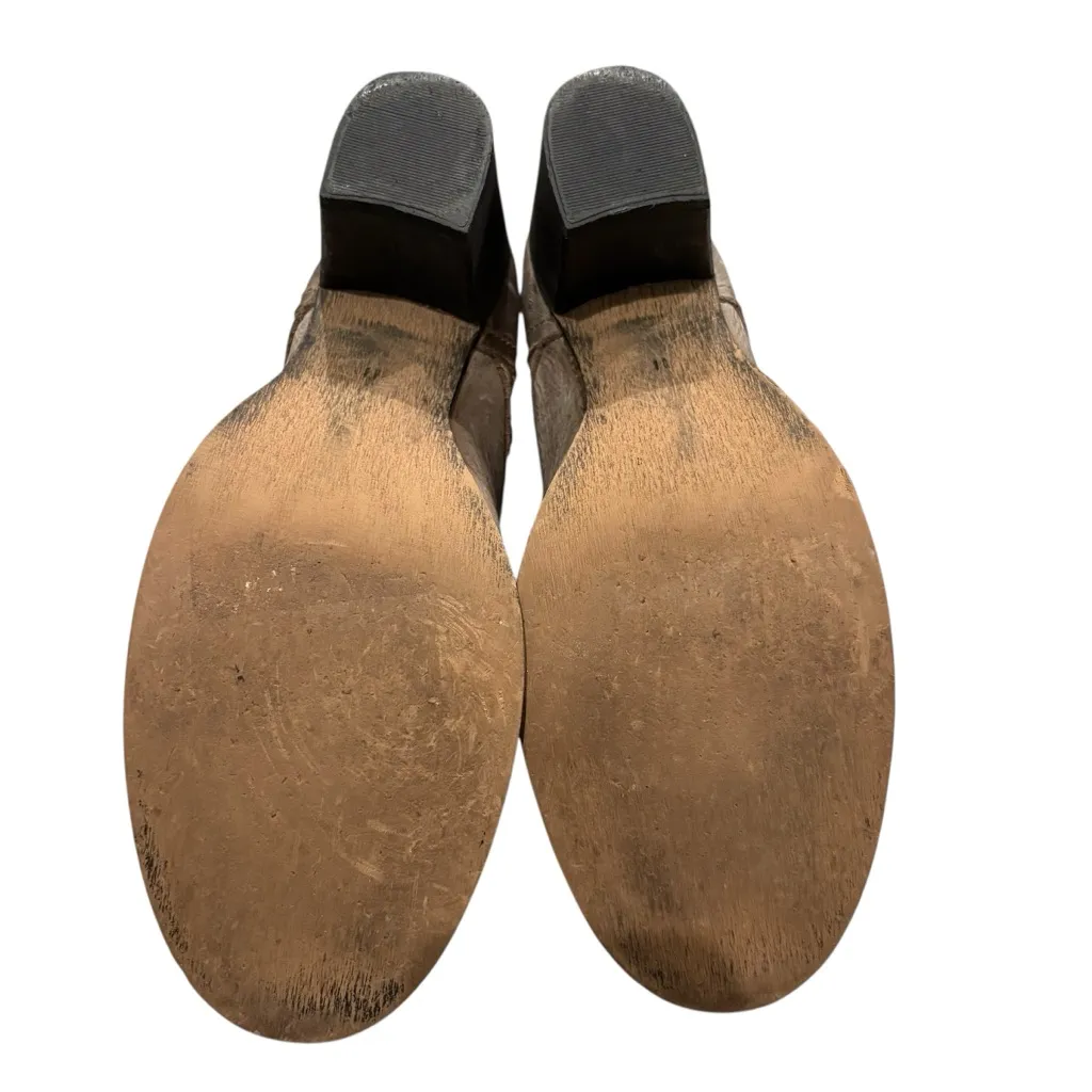 Steve Madden Grannie Distressed Leather Combat Boots, Sz 11 - Image 13